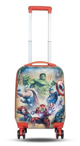 Image of ADSON Abs Kids Trolley 360 Rotating Luggage 360 Degree Wheels Non-Breakable 16 Inch Kids Hardsided Suitcase with 4 Wheels, 360 Degree Wheel Travel Trolley Bag (Design 16)