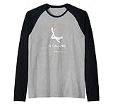 The Ocean is calling I must go, Vintage Freediving Schnorchel Raglan