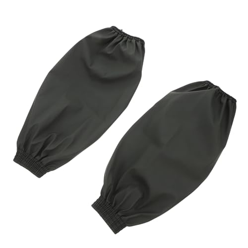 GALPADA Mangas Largas de Cuero Pu Impermeables y Resistentes al Aceite para Adultos, 2 Piezas, Fundas Protectoras de Brazos Verdes para Cocina, Pintura y Tareas del Hogar