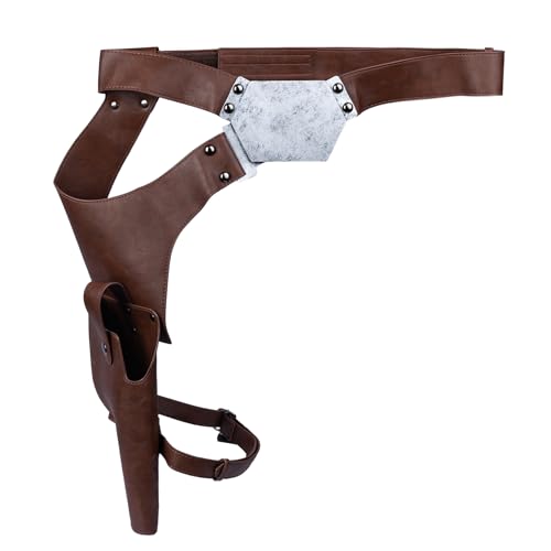 Karc Luke Belt Han Solo Belt Vader DL-44 Bespin Luke ESB Holster with Pouches for Halloween SW Cosplay Costume Props Accessories