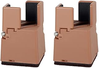 Scotthtdfb 2 Pack Adjustable Chair Risers with Screw Clamp Heavy Duty Furniture Risers 2 Inch Height Reusable Square Chairs Elevators Lifts up 20000 lbs Fit Square/Round Leg for Sofa Chair Table