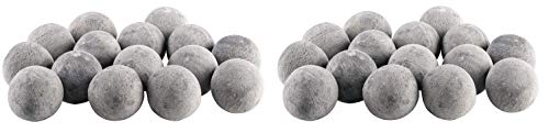 Bond Manufacturing Ceramic Fire Balls | Set of 15 | Fire Pit/Fire Table Accessory for Indoor and Outdoor Fireplace (Ð¢wo Ð ack)