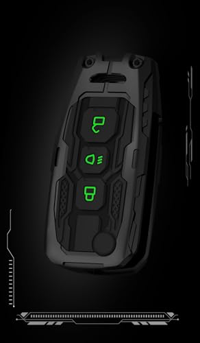 Image of Metal Keycover for Punch, Harrier, Nexon, Altroz, New Safari, Tiago, Tigor - 3 Button Flip Key (Transformer)