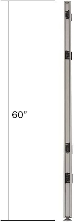 GOF 5ft / 60" H L-Post Connector for L Shaped Partitions, Office Large Fabric Privacy Room Divider Panel Part (L Post 60" Height)