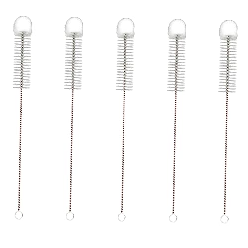 MOLUCKFU High Performance Cleaning Brush 5pcs Test Tube Brush Tip for Softy Tip Cleaning Great for Crafts