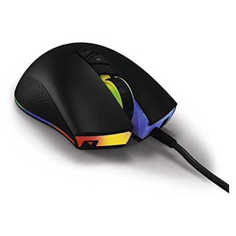 Urage Gaming-Maus Reaper 10k schwarz/gelb/rosa/türkis Cover