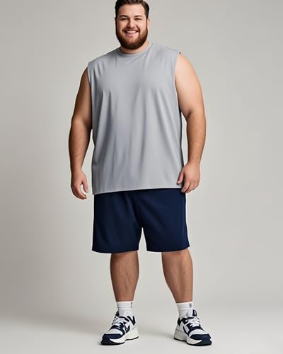 Taiyin 5 Pack Men's Big & Tall Shorts Quick Dry Performance Active Athletic Gym Basketball Shorts with Pockets4