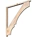 Ekena Millwork BKT0402X46X46BOA03SDF Balboa Arts and Crafts Smooth Bracket w/Offset Brace, Douglas Fir