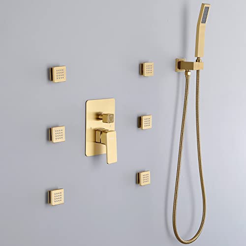 Shower Hose 2 m Kink Protection Shower Hose 2 m Stainless Steel 304 Chrome-Plated (1.5m Gold)