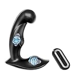 Prostata-Massagegerät Sexspielzeug Butt Plug Anal Vibrator Fernbedienung Dildo Vibrator mit 10 vibrierenden G-Punkt Klitoris Masturbator Stimulator für Frauen Männer Paare (Schwarz)