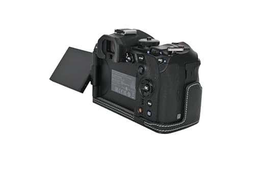 Funda media de cuero PU para cámara Olympus OM-1 miniatura 5