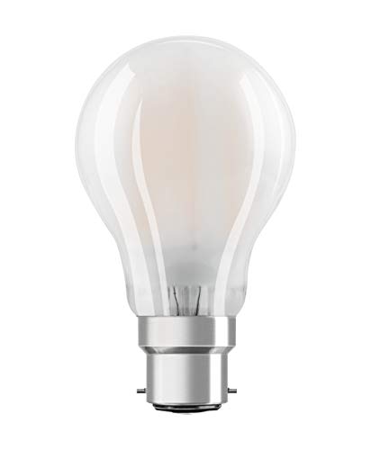 Osram Ampoule LED à Filament Dépolie | Culot B22 | Forme Standard | Blanc Chaud 2700K | 7W (équivalent 60W)