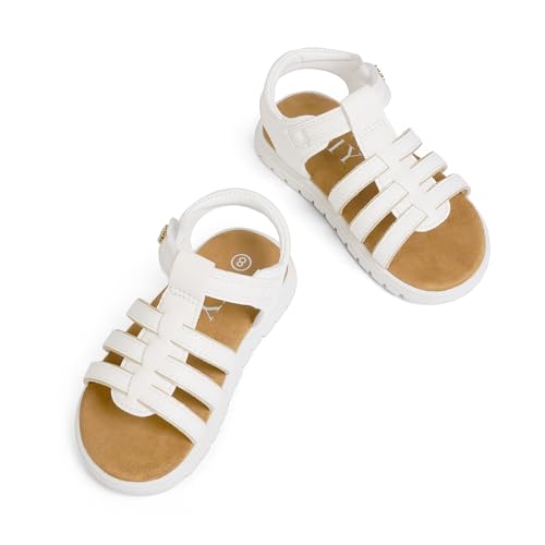 Toddler Girl Sandals Little Kids Summer Dress Shoes Open Toe Flats Princess Sandals for School Beach Party4