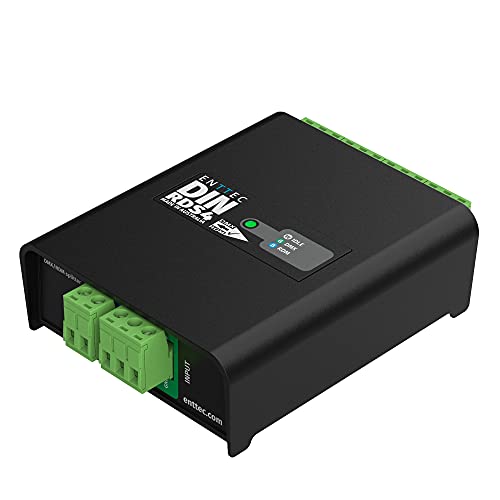 Enttec DIN RDS4 mk2 72004 4 Port DMX / RDM DIN Rail Isolated Splitter Black