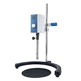 VISOSCI High Speed Homogenizer Lab Disperser Emulsifier,2000-20000rpm Digital High Shear Emulsion Mixer,20-1200ml Homogenize Dispersion Machine with 2 Work Heads(12mm&18mm),Max Viscosity 5000mpas