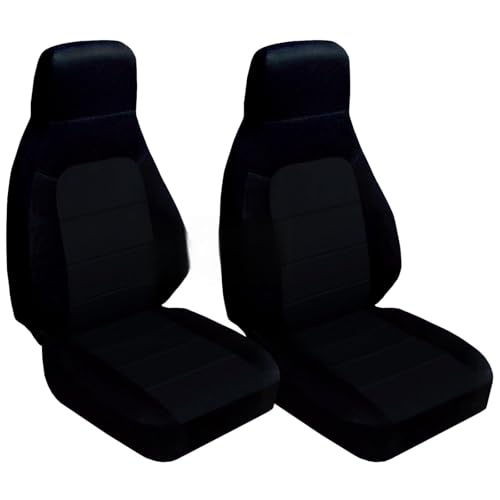 Totally Covers Compatible with 1990-2000 Mazda MX-5 Miata Seat Covers: Black (22 Colors) Bucket