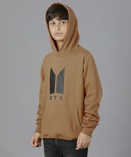 Image of KYDA KIDS Boys Cotton Regular Fit Hooded Neck Hoodies - Sweatshirt with Hoodies Full Sleeves Winter Wear, Long Sleeve Sweatshirts for Boys