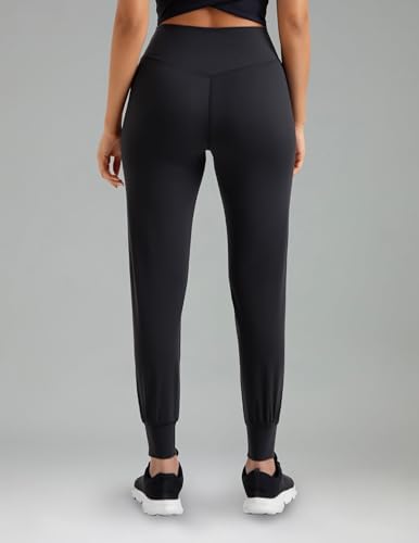 Colorfulkoala Women's Dreamlux Jogger Pants High Waisted Sweatpants Tapered Lounge Pants 28" Inseam Joggers with Pockets3