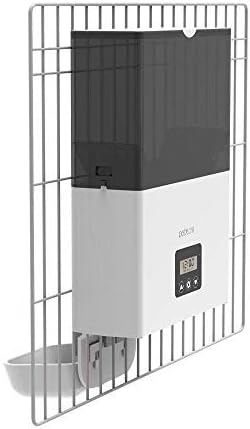 Automatic Pet Cage Feeder for Dogs, Cats & and Small Animals | Attachable to Pet Cages & Pet Playpens - Features Portion Control, LCD…