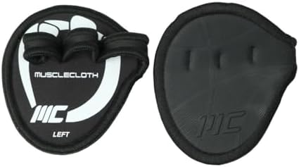 MuscleCloth Grip Pads Fitness Eldiveni Siyah - Görsel 5