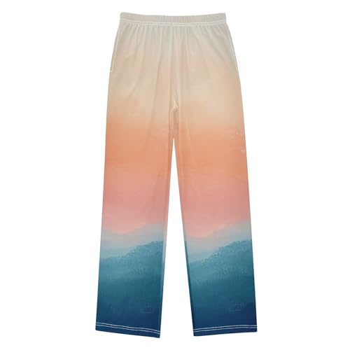 Boys' Pants Ombre Smoky Mountains Long Bottoms Jogger Pants Elastic Waist Trousers with Pockets S-XL