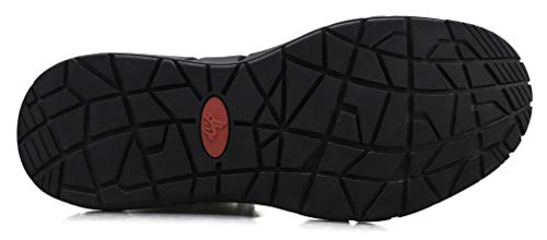 Honeystore Men's Boots Lace-up Booties British Plus Size Motorcycle Shoes3