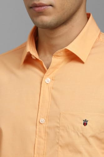Image of Louis Philippe Men's Cotton Slim Fit Textured Fabric Soft Handfeel Full Sleeve Casual Shirt