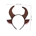 KICHOUSE Bull Horn Headband for Boys and Girls Unique Cosplay Accessory for Halloween Themed Parties Lightweight Comfortable Cow Ears Hair Decoration for Festivals and Celebrations