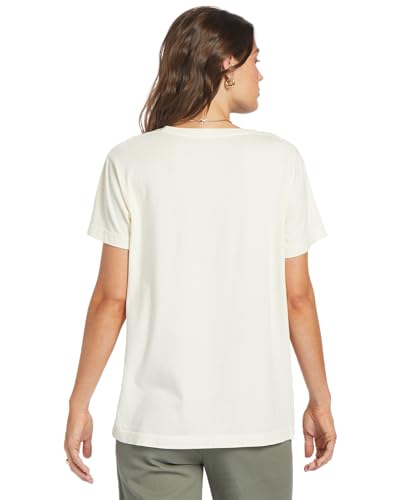 Image of Roxy Womens Boyfriend Crew T-Shirt, Casual Relaxed Fit Crew Neck Tee Short Sleeve Cotton Basic Shirt Everyday Comfort