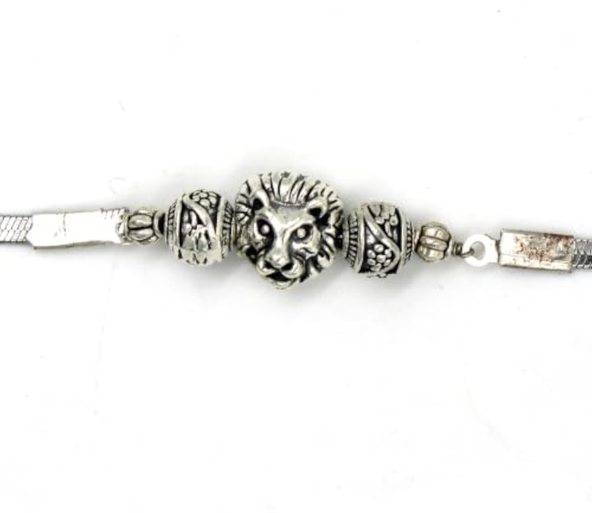 Lion Head Bracelet, Adjustable Snake Chain