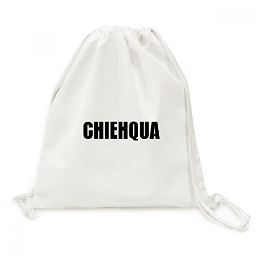 Sac à cordon en toile Chiehqua, sac à dos léger et pratique pour le quotidien