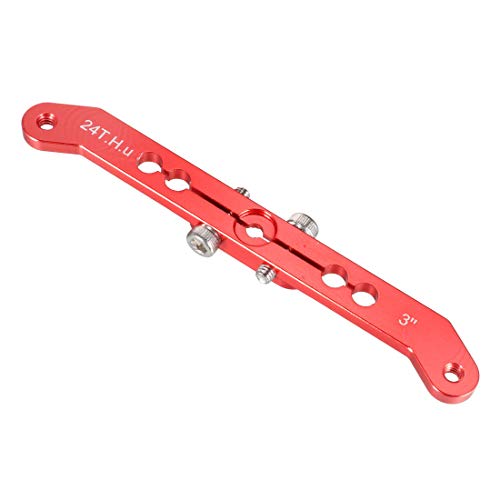 uxcell Aluminum Servo Arms Double Arm 24T 4-40# Thread Red, for 3 Inch Hitec