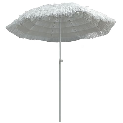 EYTVYUWPT Parasol D'extérieur En Paille Artificielle, Parasol Pliable Inclinable De 180 Cm, Idéal Pour Le Camping, La Plage, Les Étals De Marché, Les Balcons (socle Non Inclus)