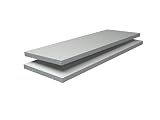 SCHULTE REGALWELT REGALE FÜR DIE EWIGKEIT Regalwelt Zusatzböden in weiß, 2er Set Stecksystem Ersatzböden 100x35 cm, Traglast bis zu 85 Kg je Boden, weiß, pulverbeschichtet