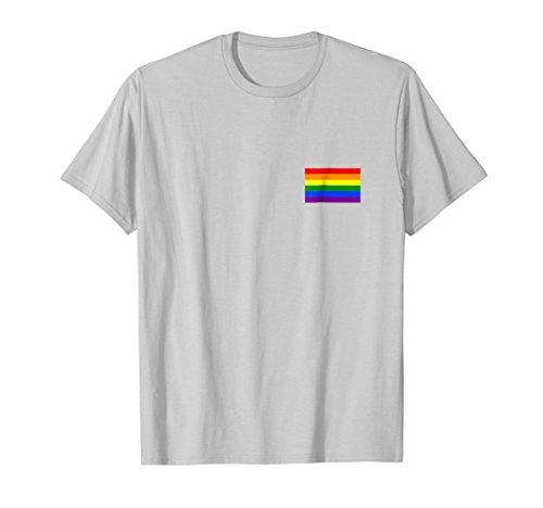 Gay Pride Flag Faux Pocket T-Shirt - Great Gift