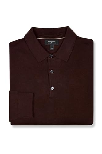 Banana Republic Mens 486764 Merino Wool Long Sleeve Polo Sweater,