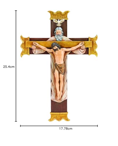 Joseph's Studio by Roman - Coleção, crucifixo da Santíssima Trindade de 26 cm H, feito de resina, a