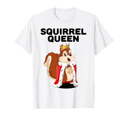 Squirrel Queen | Camiseta de ardilla para niñas | Ardilla para mujer Camiseta