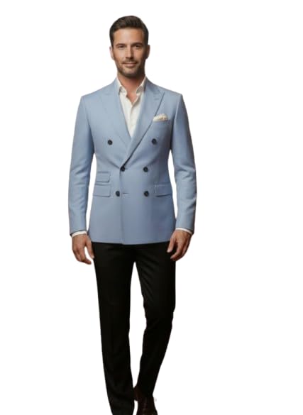 Men’s Emerald Green 2-Piece Suit | Tailored Blazer Slim-Fit Trousers for Weddings, Parties-image-2
