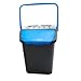 Poubelle Ecoplus 35 l pour tri sélectif superposés (bleu)