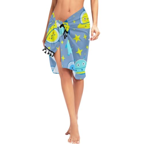 Tunica playera de alienígenas para cubrir el bañador con comodidad 4