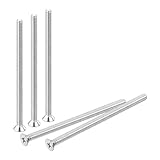 QUARKZMAN 10 Stück #10-24x3 Zoll Maschinenschrauben Phillips Linsenkreuzkopfschrauben Befestigungselemente Schrauben 304 Edelstahl Silber Für Wanddose Hausreparaturen