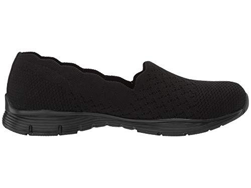 Image of Skechers Women's Seager Stat Scalloped Collar Engineered Skech-Knit Slip-on Classic Fit Loafer