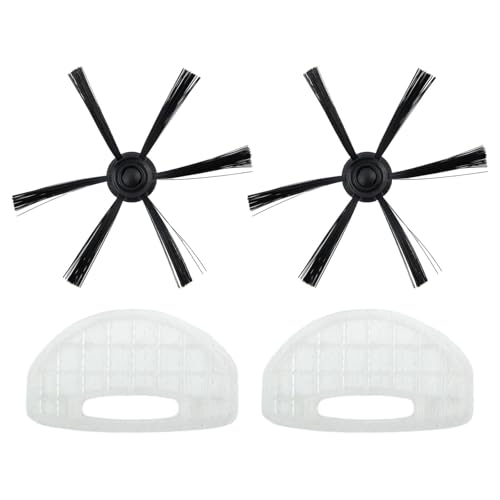 MuchLuckystar Kit de accesorios para aspiradora robot, cepillo lateral y filtro de repuesto para Mini 1, esquina profunda para juego de piezas de limpieza de bordes