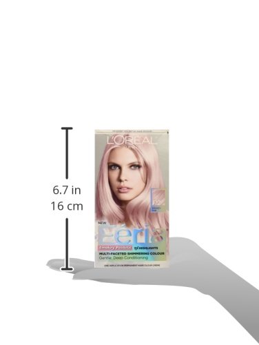L'oreal Paris Feria Multi-Faceted Shimmering Permanent Hair Color, P2 Rosy Blush (Smokey Pink) #TOP5