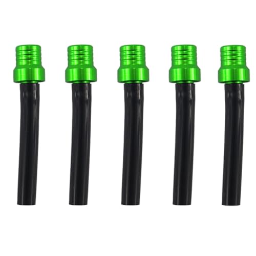 Image of PRO BAT 10 Pack One Way ATV Dirt Bike Fuel Tank Cap Gas Cap Tube Vent Breather for Dirt Bike All Quads Off-road Motorcycle PW50 PW80 TW200 CRF XR CR, Black&Green