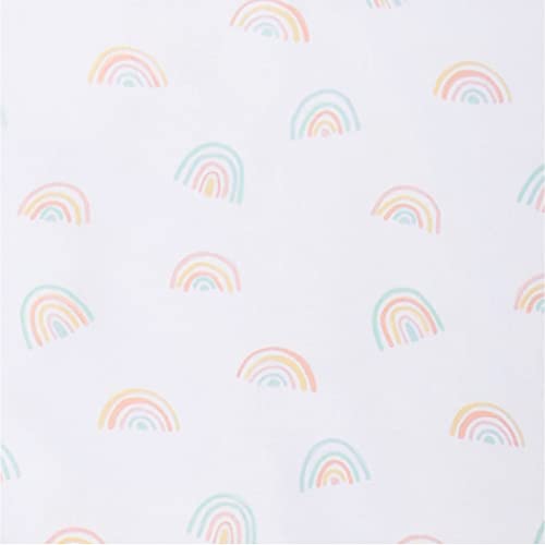 Image of Trend Lab Rainbow Fitted Crib Sheet for Baby Mattress, Made of 100% Cotton, Fits a Standard 28 x 52 in Crib Mattress