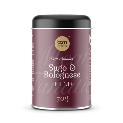 BAM Sugo y Boloñesa, Mezcla de Especias para Pasta Italiana a la Boloñesa y Salsa de Tomate, Mezcla de Condimentos, 70 g