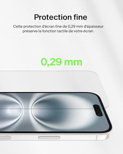 Belkin ScreenForce UltraGlass 2 pour iPhone 15 - vue 8