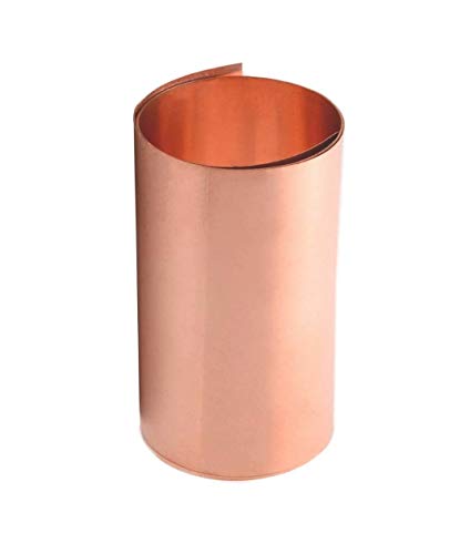 Image of AVIATION METAL & ALLOYS 99.9% Pure Copper Sheet Foil Long For Experiments Art Crafts Crafting Embossing | Vastu | Baby Toys | Vastu | Foil Art Copper foil(0.05mm thick 100mm x 1000mm Long